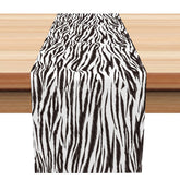 Aperturee - Aperturee Modern Minimalist Table Runner with Black Irregular Stripes for Contemporary and Scandinavian Kitchen