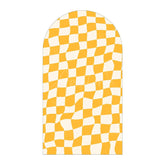 Aperturee - Aperturee Modern Twisted Checkered Arch Backdrop Charming Plaid Pattern Party Decor For Birthday Party