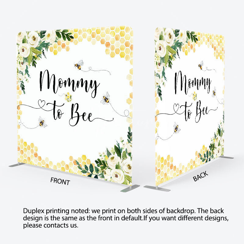 Aperturee Aperturee Mommy To Bee Honeycomb Baby Shower Tension Backdrop