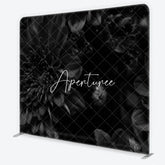 Aperturee - Aperturee Moody Dark Floral Chrysanthemum Square Double-Sided Backdrop Gothic Vintage Flower Photography Background