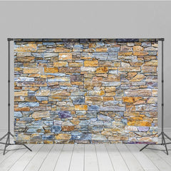 Aperturee - Aperturee Mottled Cool Toned Rock Wall Photography Backdrop