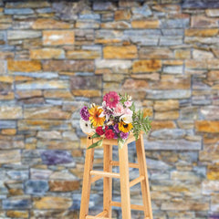 Aperturee - Aperturee Mottled Cool Toned Rock Wall Photography Backdrop