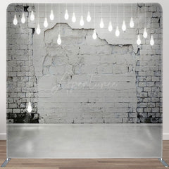 Aperturee - Aperturee Mottled Wall Light Bulbs Square Tension Backdrop