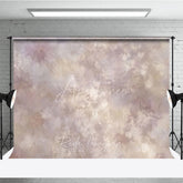 Aperturee - Aperturee Muted Abstract Painterly Photography Backdrop Distressed Beige Purple Brown Texture for Studio Photo Shoot
