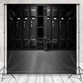 Aperturee - Aperturee Mysterious Dark Storage Lockers Open Door Backdrop