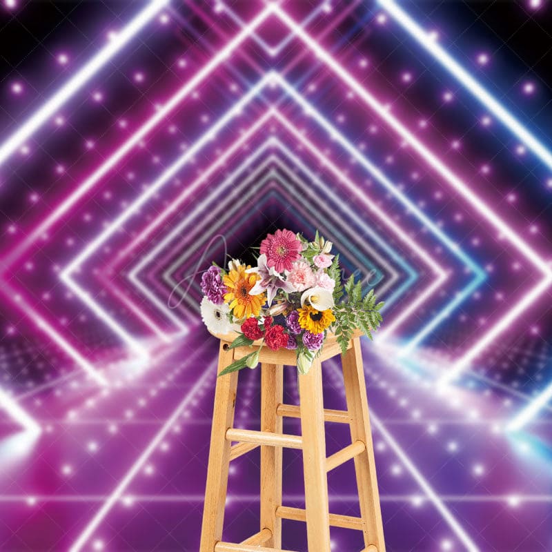 Aperturee - Aperturee Mysterious Rays Dance Stage Photography Backdrop