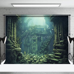 Aperturee - Aperturee Mysterious Underwater Ruins World Photo Backdrop