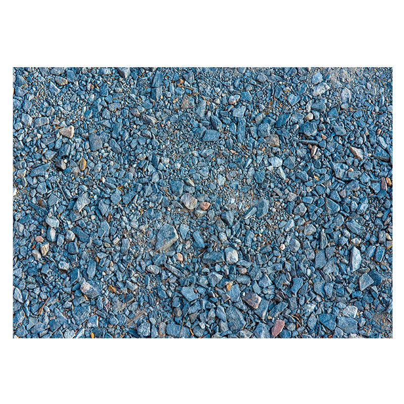 Aperturee - Aperturee Natural Blue Paving Gravel Pattern Rubber Floor Mat