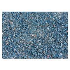 Aperturee - Aperturee Natural Blue Paving Gravel Pattern Rubber Floor Mat