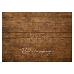 Aperturee - Aperturee Natural Brown Wood Grain Photo Rubber Floor Mat