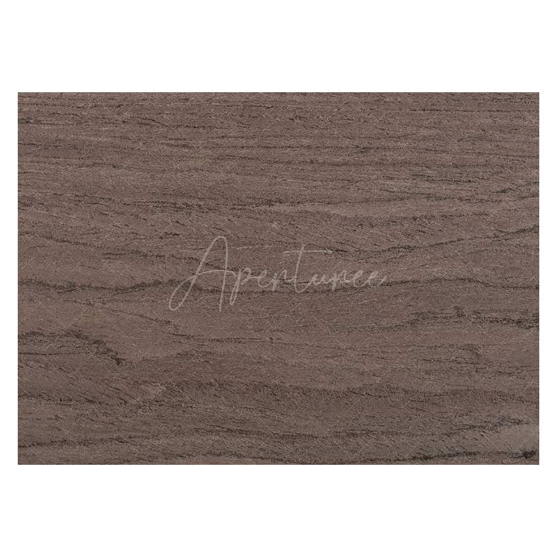 Aperturee - Aperturee Natural Brown Wood Grain Texture Rubber Floor Mat