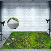 Aperturee - Aperturee Natural Forest Floor Top View Fabric Floor Backdrop