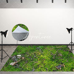 Aperturee - Aperturee Natural Forest Floor Top View Fabric Floor Backdrop