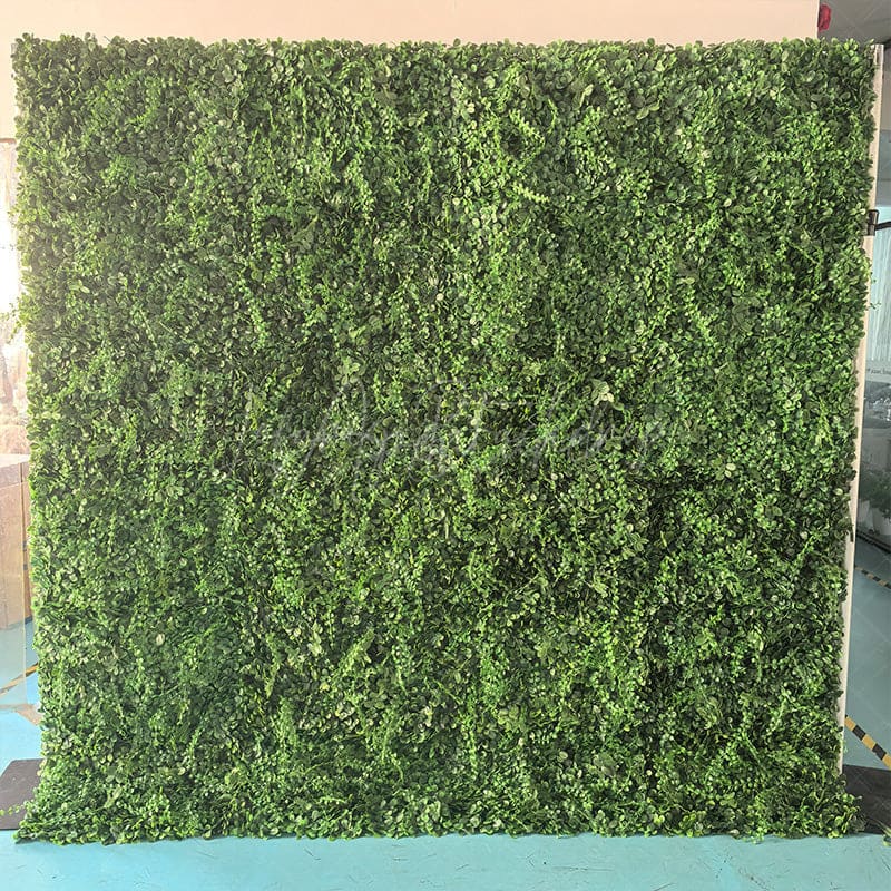 Aperturee - Aperturee Natural Green Leaves Artificial Spring Flower Wall