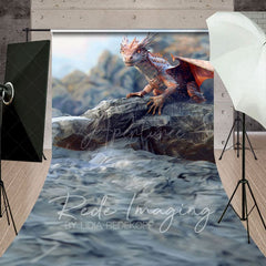 Aperturee - Aperturee Natural Rocky Cliff Dragon Sweep Photography Backdrop