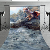 Aperturee - Aperturee Natural Rocky Cliff Dragon Sweep Photography Backdrop