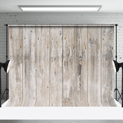 Aperturee - Aperturee Natural Textured Light Brown White Wooden Backdrop