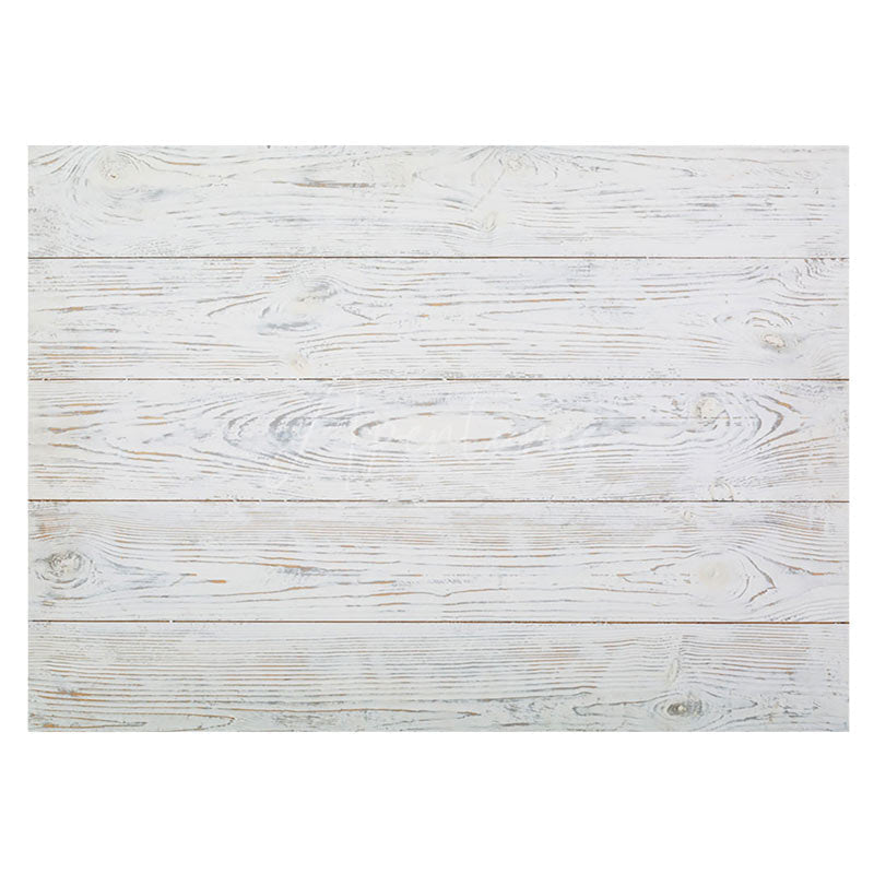 Aperturee - Aperturee Natural Vintage Beige Wood Grain Rubber Floor Mat