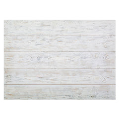 Aperturee - Aperturee Natural Vintage Beige Wood Grain Rubber Floor Mat