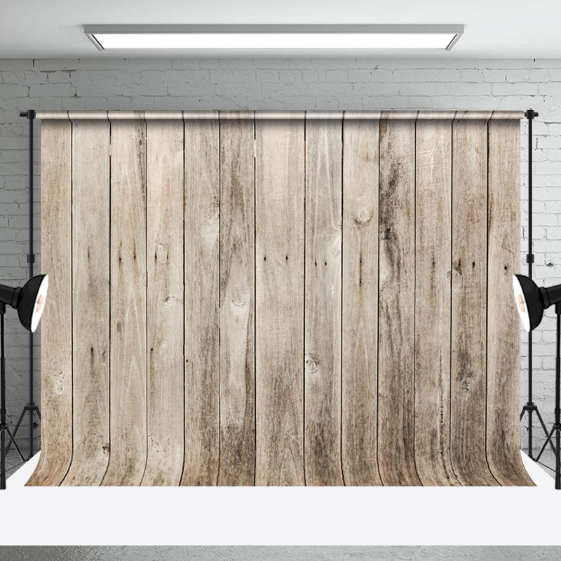 Aperturee - Aperturee Natural Wood Panel Visible Grain Cracks Backdrop