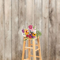 Aperturee - Aperturee Natural Wood Panel Visible Grain Cracks Backdrop