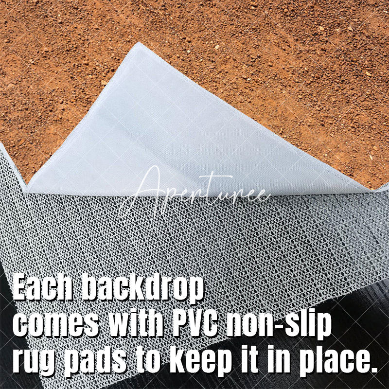 Aperturee - Aperturee Natural Yellow Soil Sand Gravel Fabric Floor Mat