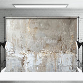 Aperturee - Aperturee Neutral Beige Cream Abstract Textured Photography Backdrop Distressed Wall Art Photo Studio Background