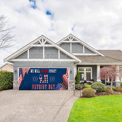 Aperturee - Aperturee Never Forget 911 Patriot Day Flag Garage Door Banner