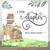 Aperturee - Aperturee New Chapter Begin Baby Shower Square Tension Backdrop