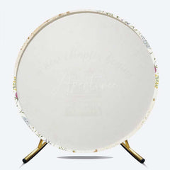 Aperturee Aperturee New Chapter Begin Floral Round Bridal Shower Cover