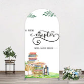 Aperturee - Aperturee New Chapter Books Baby Shower Sweet Arch Backdrop
