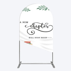 Aperturee - Aperturee New Chapter Books Baby Shower Sweet Arch Backdrop