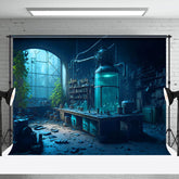 Aperturee - Aperturee Night Abandoned Laboratory Ruins Architecture Backdrop