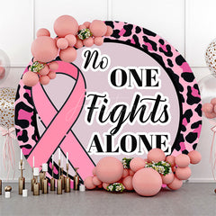 Aperturee - Aperturee No One Fights Alone Round Breast Cancer Backdrop
