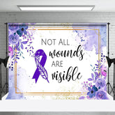 Aperturee - Aperturee Not All Wounds Are Visible Epilepsy Awareness Backdrop