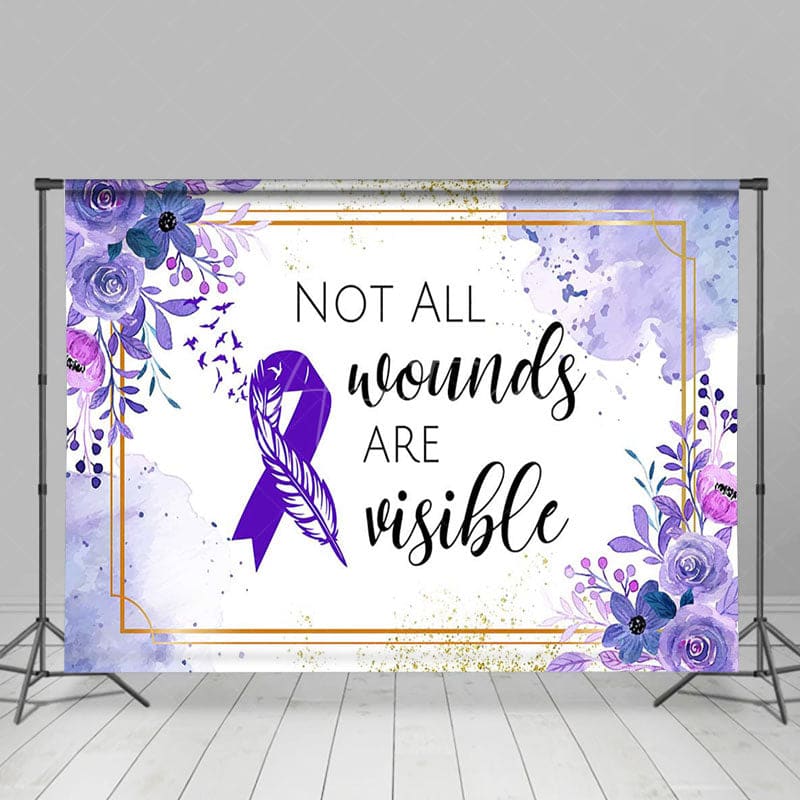 Aperturee - Aperturee Not All Wounds Are Visible Epilepsy Awareness Backdrop
