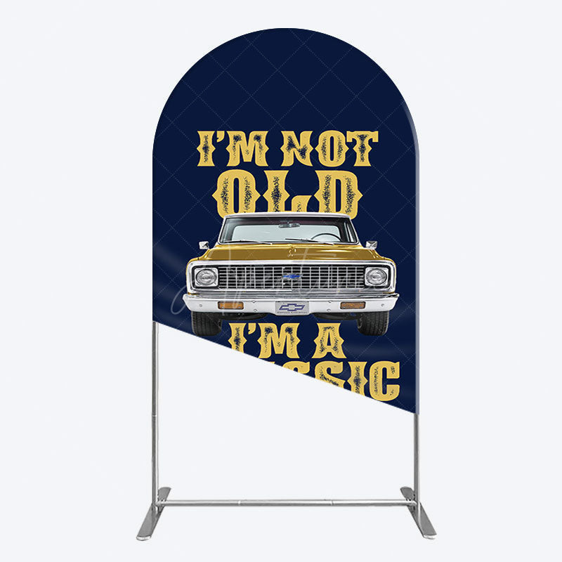 Aperturee - Aperturee Not Old But Classic Vintage Birthday Arch Backdrop