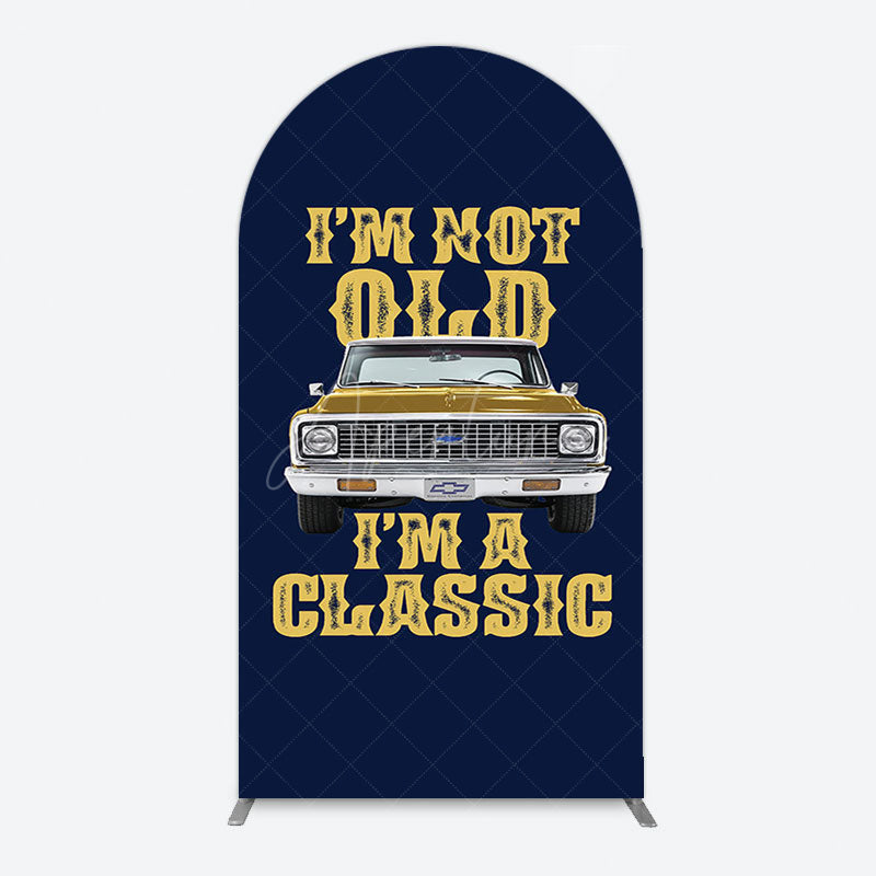 Aperturee - Aperturee Not Old But Classic Vintage Birthday Arch Backdrop