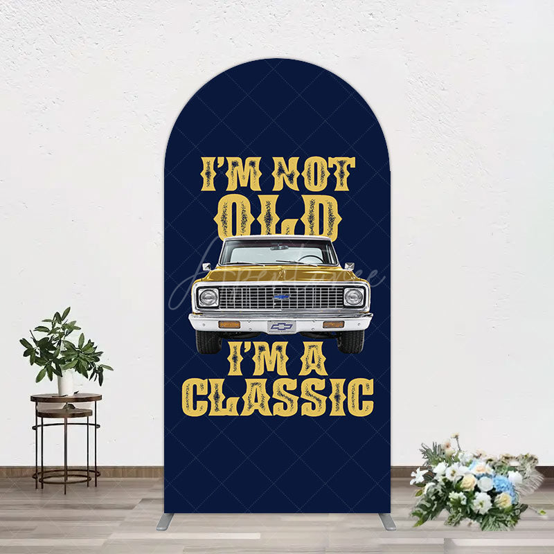 Aperturee - Aperturee Not Old But Classic Vintage Birthday Arch Backdrop