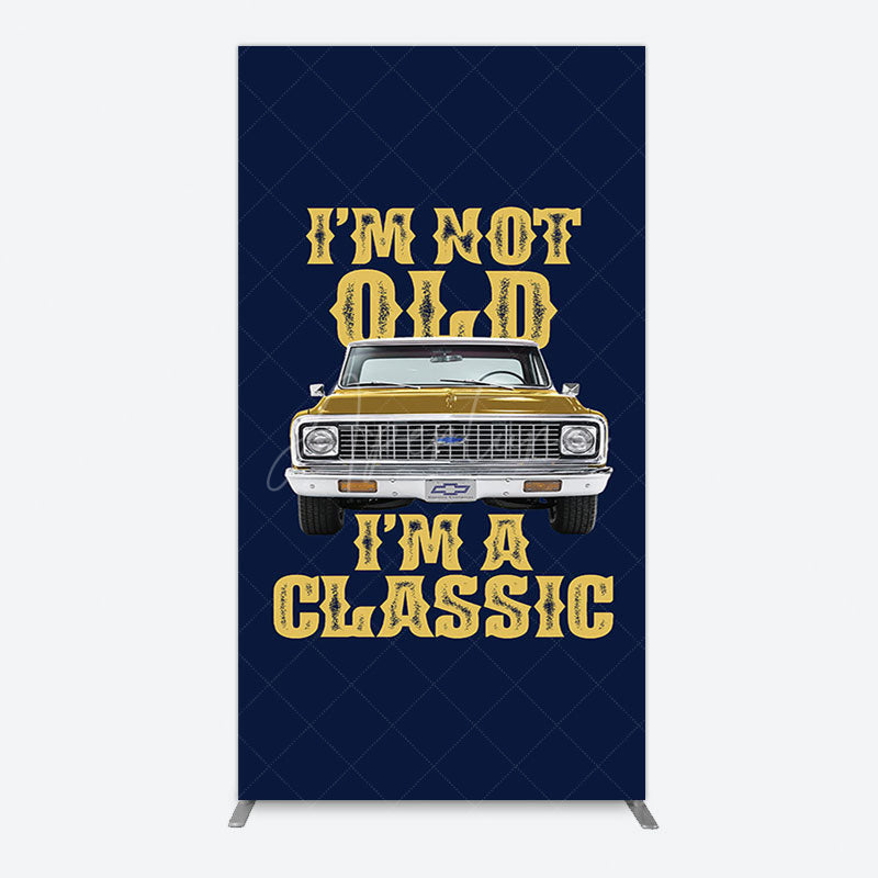 Aperturee - Aperturee Not Old But Classic Vintage Birthday Rectangle Backdrop