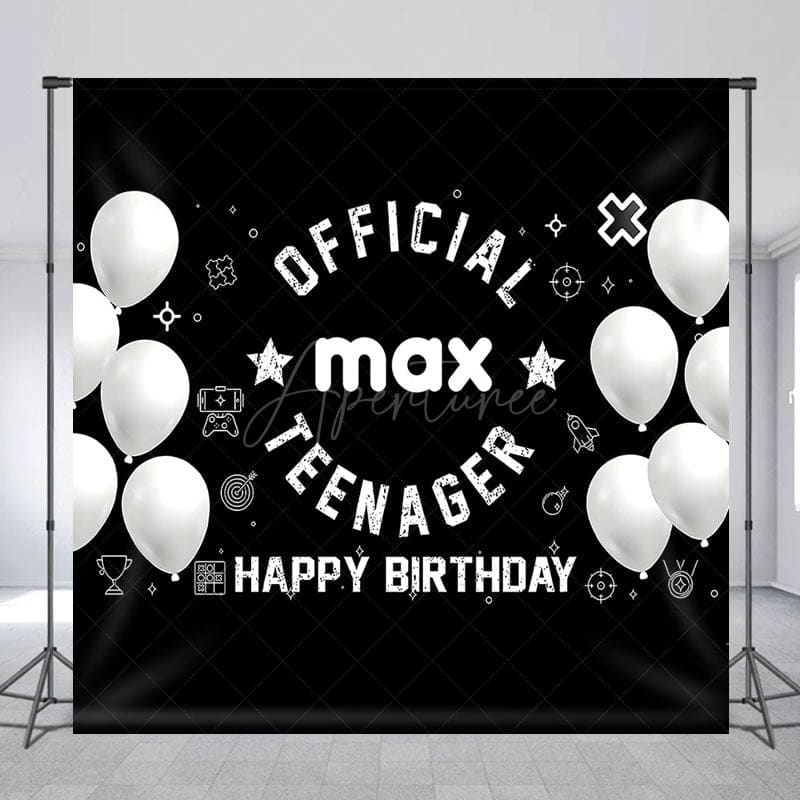 Aperturee - Aperturee Official Teenager Balloon Custom Birthday Backdrop