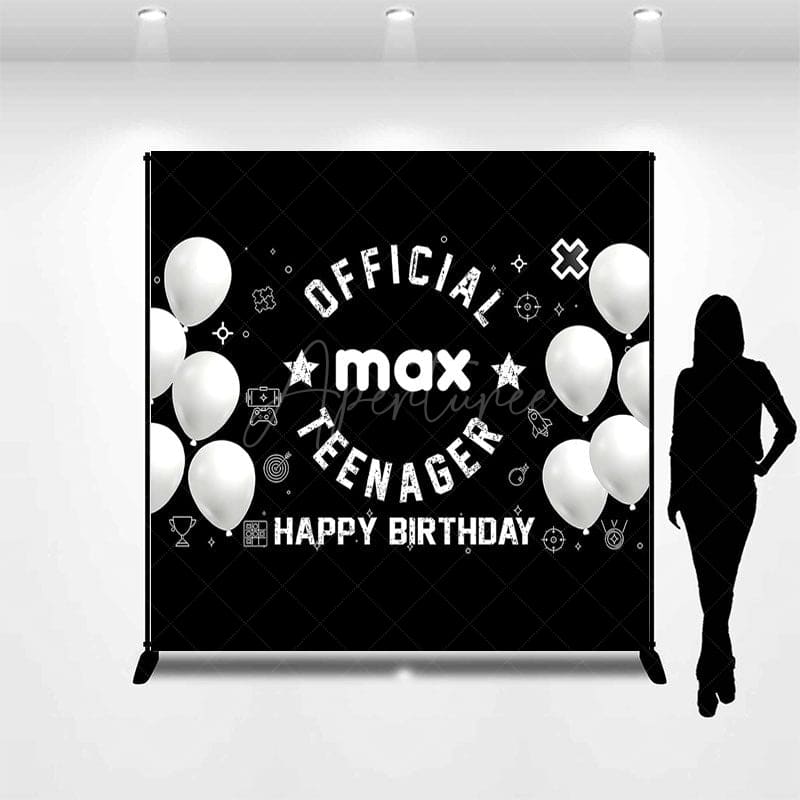 Aperturee - Aperturee Official Teenager Balloon Custom Birthday Backdrop