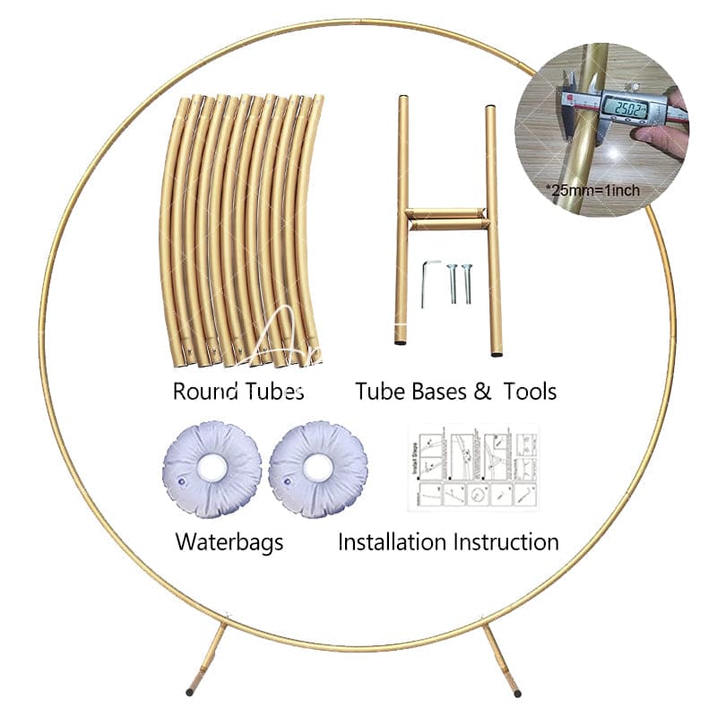 Aperturee - Aperturee Oh Deer A Little Buck Flag Round Baby Shower Backdrop