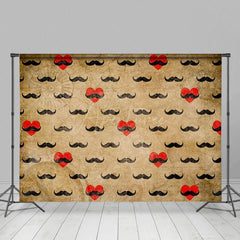 Aperturee - Aperturee Oilcloth Treasure Love Beard Fathers Day Backdrop