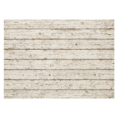 Aperturee - Aperturee Old Retro White Wooden Rubber Floor Mat For Photo