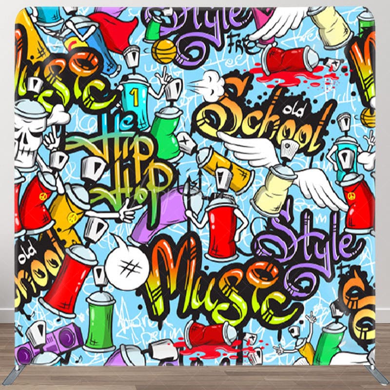 Aperturee - Aperturee Old School Style Hip Hop Graffiti Backdrop For Party