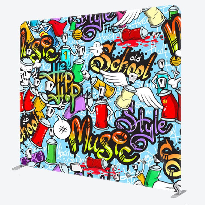 Aperturee - Aperturee Old School Style Hip Hop Graffiti Backdrop For Party