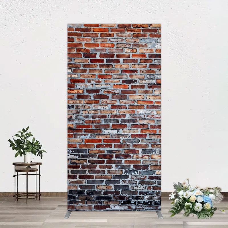 Aperturee - Aperturee Old Style With Retro Brick Wall Photo Rectangle Backdrop