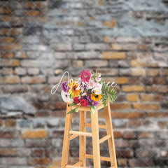 Aperturee - Aperturee Old World Brick Wall With Irregular Wear Backdrop