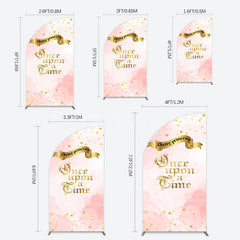 Aperturee - Aperturee Once Upon A Time Stars Pretty Princess Half Moon Arch Backdrop